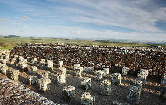 Remains of underfloor heating at Housesteads Roman Fort