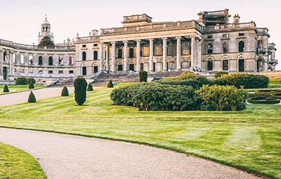 The ruined manor house of Witley Court